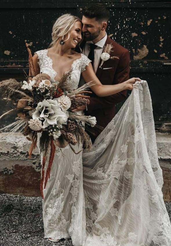 Photo of the real bride and groom #1