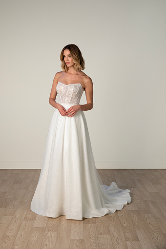 Stella York 8009 dress and overskirt #0 default (IV-IV) Ivory Lace and Tulle over Ivory Gown thumbnail