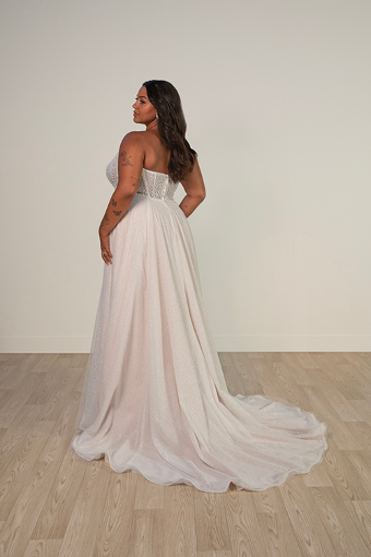 Stella York 8009 dress and overskirt #4 (IV-IV) Ivory Lace and Tulle over Ivory Gown thumbnail