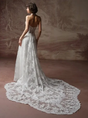 Maggie Sottero LUCCA MARIE (F6MB129A01 - Unlined bodice, Glitter tulle) #2 All Ivory (gown with Ivory Illusion) thumbnail