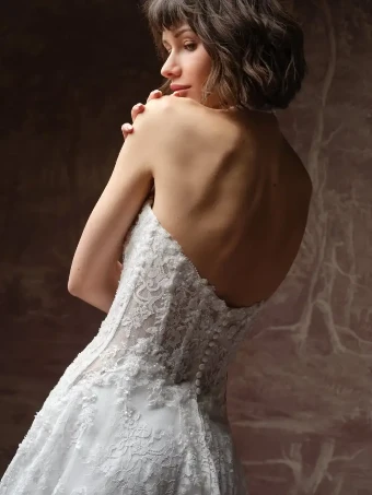 Maggie Sottero LUCCA MARIE (F6MB129A01 - Unlined bodice, Glitter tulle) #3 default All Ivory (gown with Ivory Illusion) thumbnail