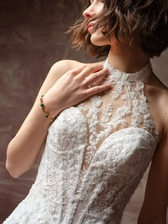Maggie Sottero LUCCA MARIE (F6MB129A01 - Unlined bodice, Glitter tulle) #1 All Ivory (gown with Ivory Illusion) thumbnail