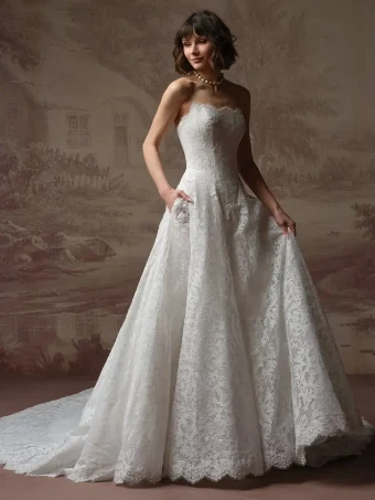 Maggie Sottero SERENA (F6MZ075A01 - Plain tulle) #3 Ivory thumbnail