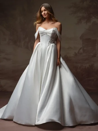 Maggie Sottero GIGI (F6RB120A01 - Unlined bodice) #1 All Ivory (gown with Ivory Illusion) thumbnail