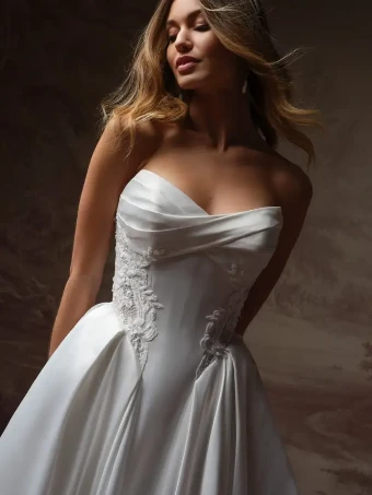 Maggie Sottero GIGI (F6RB120A01 - Unlined bodice) #0 default All Ivory (gown with Ivory Illusion) thumbnail