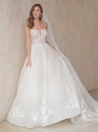 Maggie Sottero CASEY (22MC926A01 - Unlined Bodice, Glitter Tulle 3) #0 default thumbnail