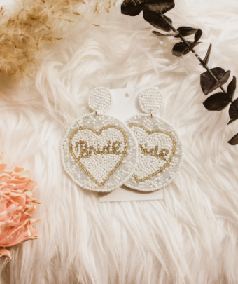 Ever After Bridal Bride Heart Earrings #0 default thumbnail