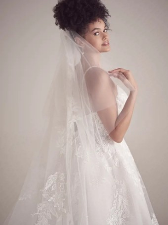 Maggie Sottero VICTORIANA (22MS946A01 - Unlined Bodice) #2 Ivory over Misty Mauve (gown with Ivory Illusion) thumbnail