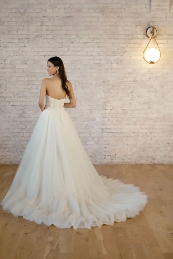 Stella York 7596 #10 default (IV-BC) Ivory Lace Tulle and Regal Organza over Biscotti Gown thumbnail