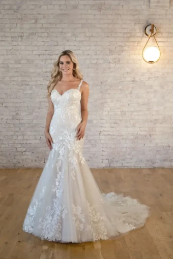 Stella York 7636 #0 default (IV-IV) IVORY LACE TULLE & REGAL ORGANZA OVER IVORY GOWN thumbnail