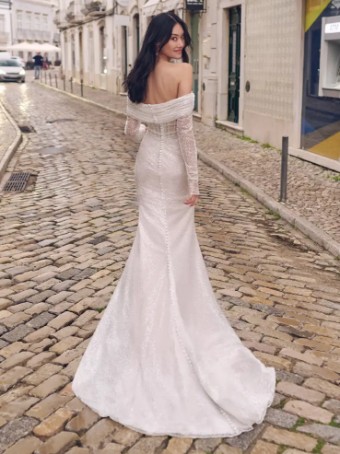 Maggie Sottero DREW (23MB724A01) #2 Ivory (gown with Ivory Illusion) thumbnail