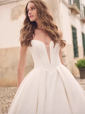 Maggie Sottero DERRICK (23MS723A01) #1 Ivory (gown with Natural Illusion) thumbnail