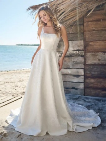 Rebecca Ingram VESTA (23RK718A01 - Embellished) #2 Ivory (gown with Natural Illusion) thumbnail