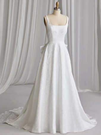 Rebecca Ingram VESTA (23RK718A01 - Embellished) #3 Ivory (gown with Natural Illusion) thumbnail