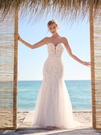 Rebecca Ingram LAVERNA #0 default All Ivory (gown with Ivory Illusion) thumbnail