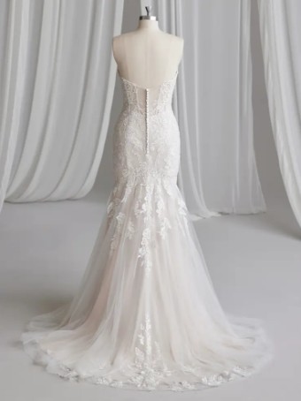 Rebecca Ingram LAVERNA #2 All Ivory (gown with Ivory Illusion) thumbnail