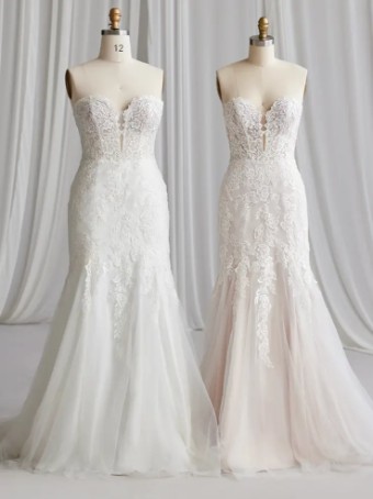 Rebecca Ingram LAVERNA #3 All Ivory (gown with Ivory Illusion) thumbnail