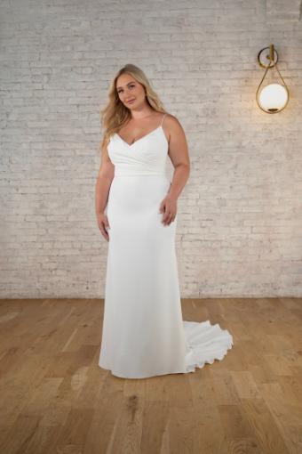Stella York 7753 #10 (IV-PL) Ivory Gown w Porcelain Tulle Illusion thumbnail