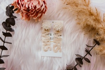 Ever After Bridal Pearl Opal Mrs. Earrings #0 default thumbnail