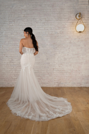 Stella York 7793 #9 (IV-AL) Ivory Lace and Tulle over Almond Gown thumbnail