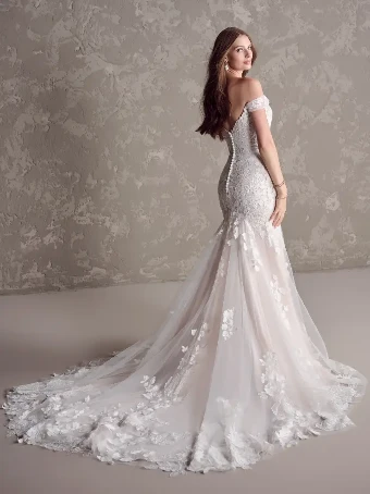 Maggie Sottero CAMBRIA (24MS242A01) #3 All Ivory (gown with Ivory Illusion) thumbnail