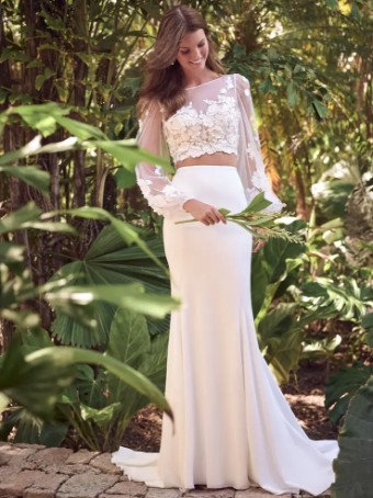 Maggie Sottero ARIANA (24MW248A01 - Two-piece) #1 default Ivory (gown with Natural Illusion) thumbnail