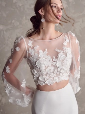 Maggie Sottero ARIANA (24MW248A01 - Two-piece) #4 Ivory (gown with Natural Illusion) thumbnail