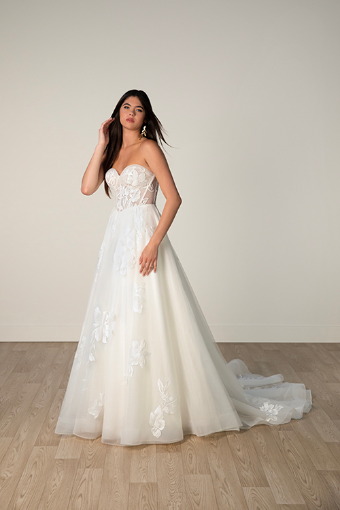 Stella York 7975 #0 default (IV-BC) IVORY LACE TULLE & ROYAL ORGANZA OVER BISCOTTI GOWN thumbnail