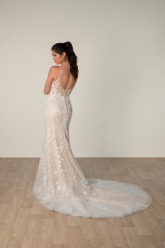Stella York 8050 #9 default (IVIV-PL) Ivory Lace & Tulle over Ivory Gown w Porcelain Tulle Illusion thumbnail