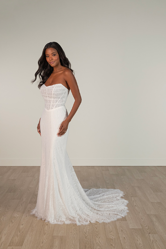 Stella York SY8086 #0 default (IV-IVR) IVORY LACE OVER IVORY GOWN thumbnail