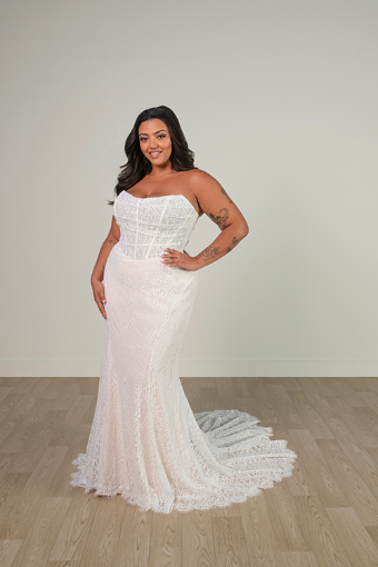 Stella York SY8086 #3 (IV-IVR) IVORY LACE OVER IVORY GOWN thumbnail