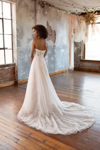 Stella York TINLY - Disco #1 default (IV-BC) Ivory Lace Tulle and Regal Organza over Biscotti Gown thumbnail