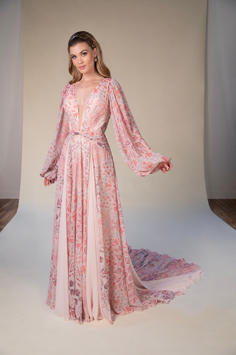 Stella York SAKARI #0 default (IV-PL) Ivory Gown w Porcelain Tulle Plunge thumbnail