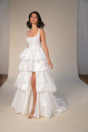 Stella York LONDON #0 default (PI-PL) Pure Ivory Gown w Porcelain Tulle Plunge thumbnail