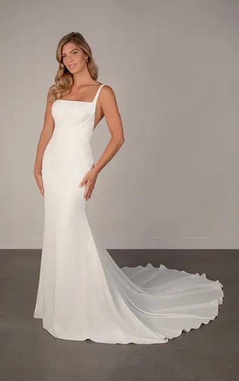 Stella York Alexa-PA1367 #0 default (IV-PL) Ivory Gown w Porcelain Tulle Side Plunge thumbnail