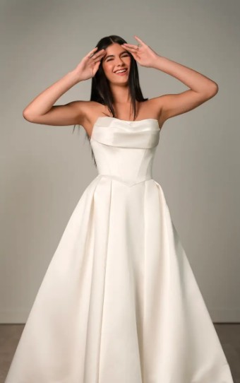 Stella York SY8084- Lace up back #0 default Ivory thumbnail
