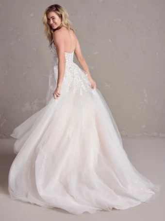 Maggie Sottero VENTURA (24RS179A01 - Unlined Bodice, glitter tulle) #1 Ivory/Silver Accent thumbnail