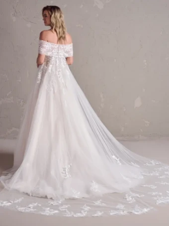 Maggie Sottero VENTURA (24RS179A01 - Unlined Bodice, glitter tulle) #4 default Ivory/Silver Accent thumbnail