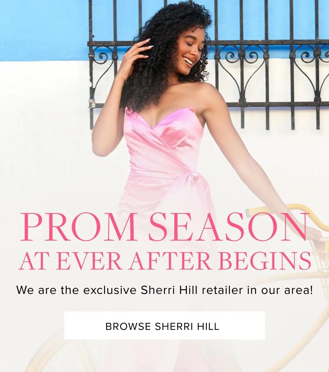 Prom Season at Ever After Sherri Hill Mobile Banner